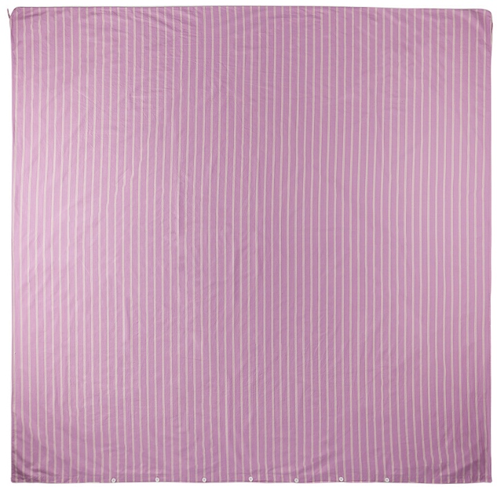Photo: Tekla Pink Percale Cotton Duvet Cover, Queen