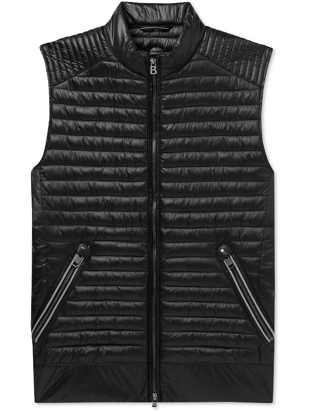 Photo: Bogner - Lais Slim-Fit Quilted Recycled Nylon-Ripstop Gilet - Black