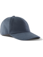 LORO PIANA - Logo-Embroidered Storm System Baby Cashmere Baseball Cap - Blue