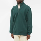 Palmes Men's Jojo Quarter Zip Sweat in Dark Green