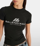Balenciaga Logo cotton-blend jersey T-shirt