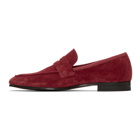 Paul Smith Red Suede Glynn Loafers
