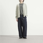 Auralee Men's Cashmere Silk Melange Knit Cardigan in Mix Mint Gray