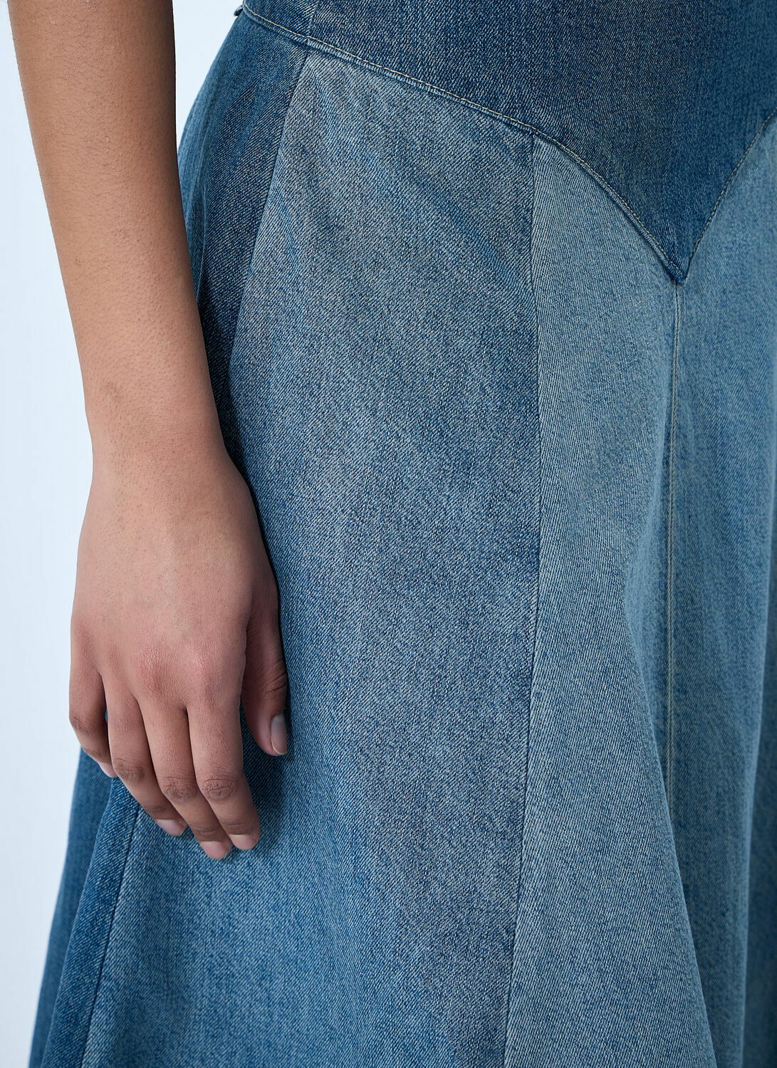 Levi's Paneled Denim Midi Skirt
