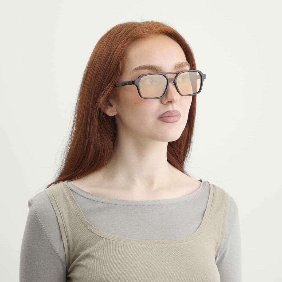 Retrosuperfuture x MM6 Form 6 Sunglasses in Havana/Photochromatic Mustard 