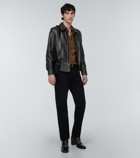 Saint Laurent - Paneled leather jacket