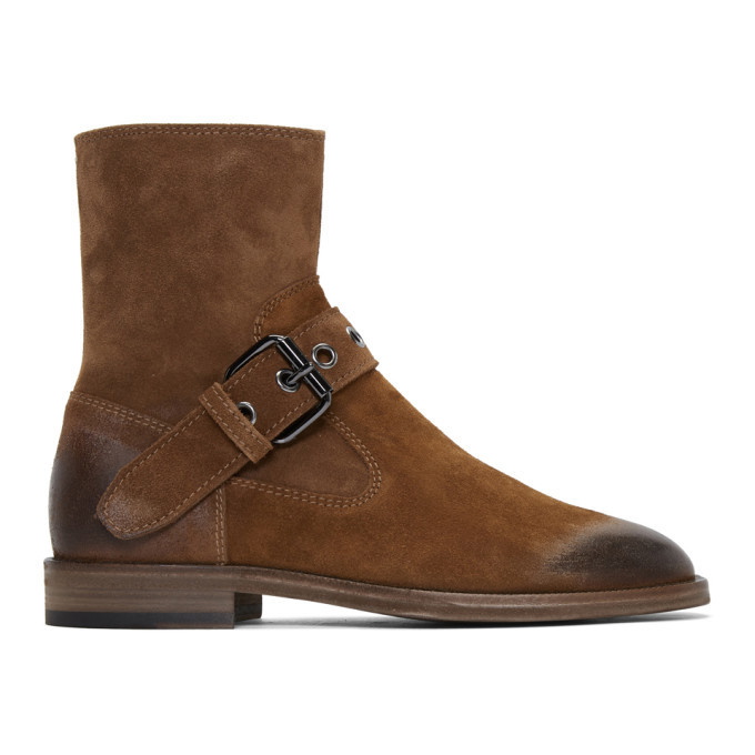 Photo: Maison Margiela Brown Buckle Ankle Boots