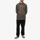 Andersson Bell Men's Wasser Sheer Checked Shirt in Black