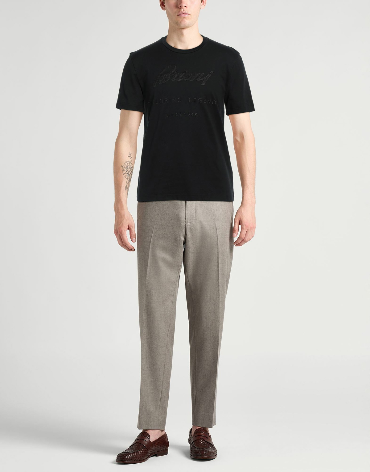 Brioni Mens T-shirt in Black