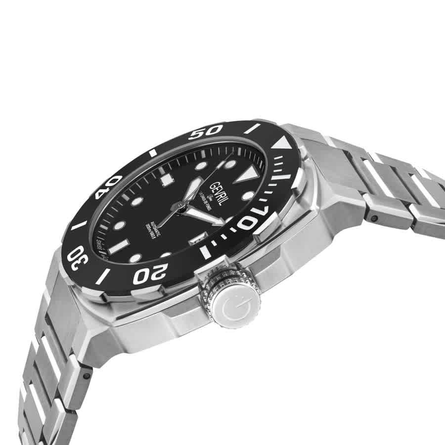 Gevril Fortuna Automatic Black Dial Mens Watch 47405B