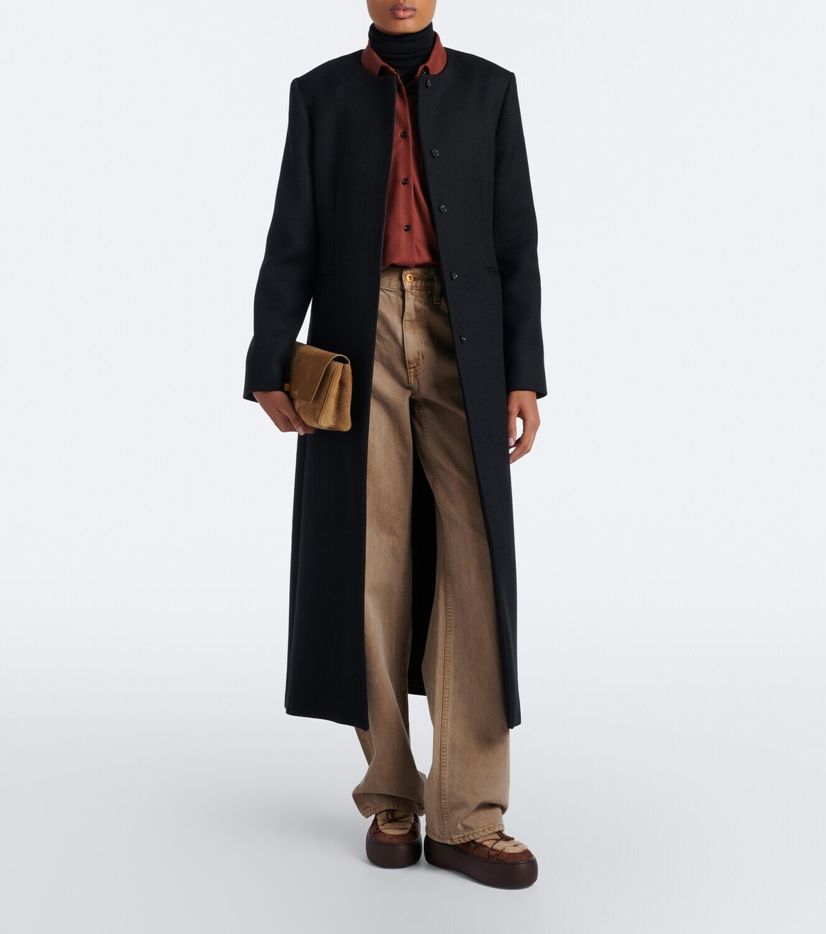 Roger Vivier Viv' Up shearling and suede sneakers