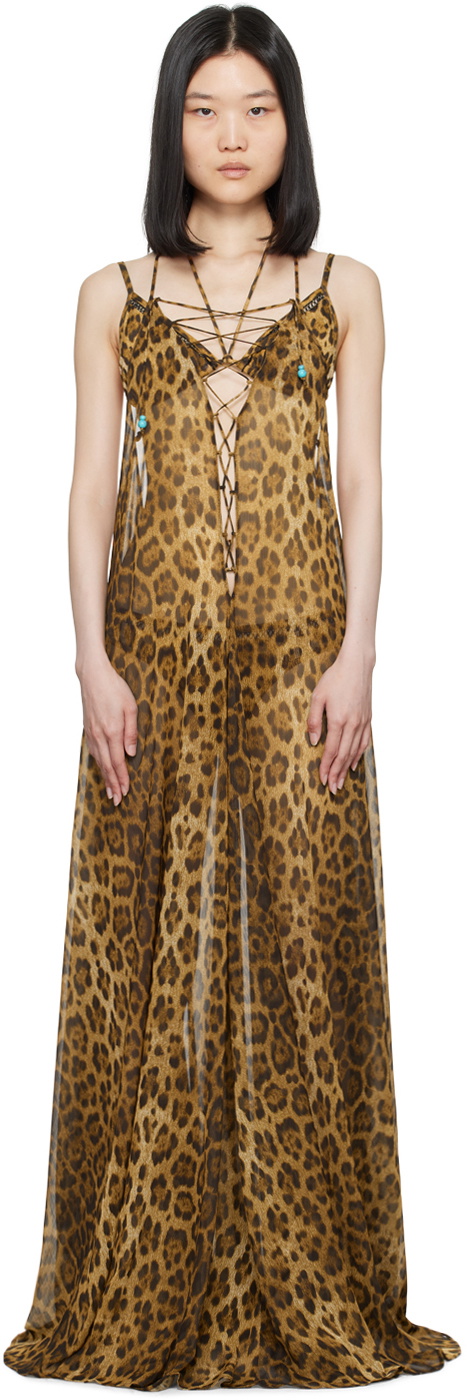 La Perla Brown & Black Spirito Libero Cover Up