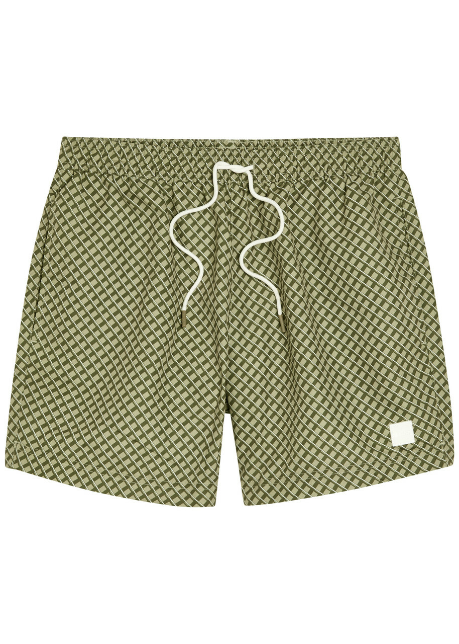 Boss Vibe Printed Shell Swim Shorts Green