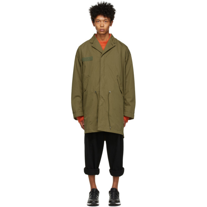 Fumito Ganryu Khaki Lapelled Mods Coat Fumito Ganryu