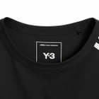 END. X Y-3 Short Sleeve T-Shirt in Black/Metallic Silver/Court Green