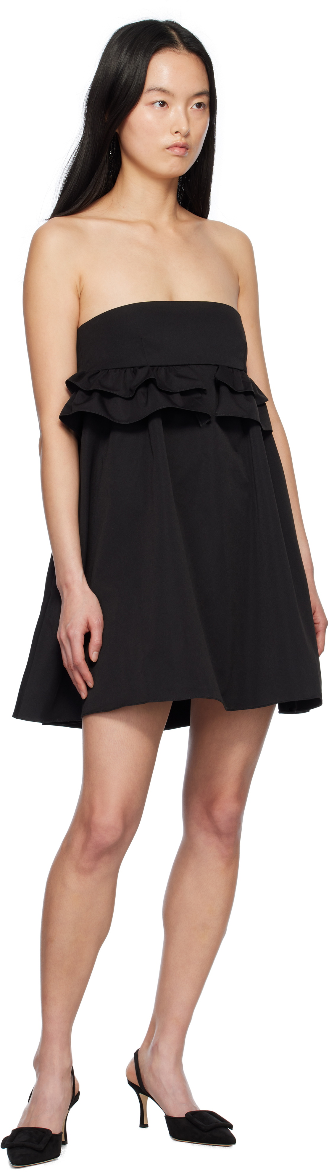 Kika Vargas Black Nicole Minidress