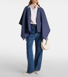 Valentino Toile Iconographe jacquard wool poncho