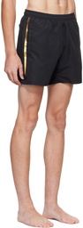 Boss Black Striped Swim Shorts