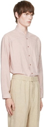 LEMAIRE Pink V-Neck Shirt