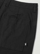 Nike - Club Straight-Leg Logo-Embroidered Cotton-Blend Ripstop Cargo Trousers - Black