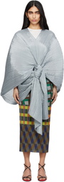 PLEATS PLEASE ISSEY MIYAKE Gray Madame-T Scarf