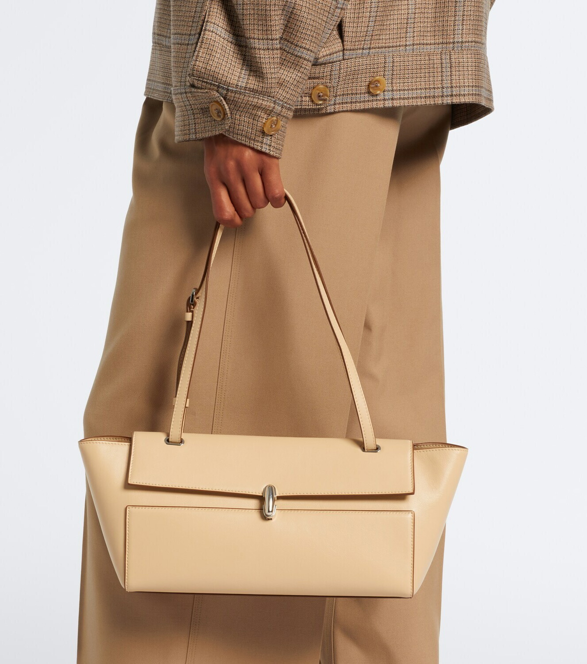 Savette Symmetry Trapeze Medium leather shoulder bag