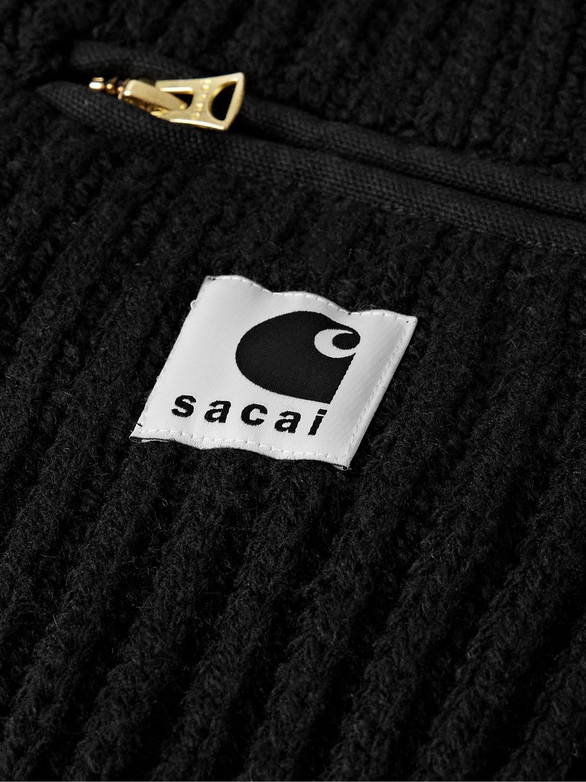 Sacai - Carhartt WIP Detroit Ribbed Wool and Nylon-Blend Sacai - Carhartt WIP Detroit Ribbed Wool and Nylon-Blend