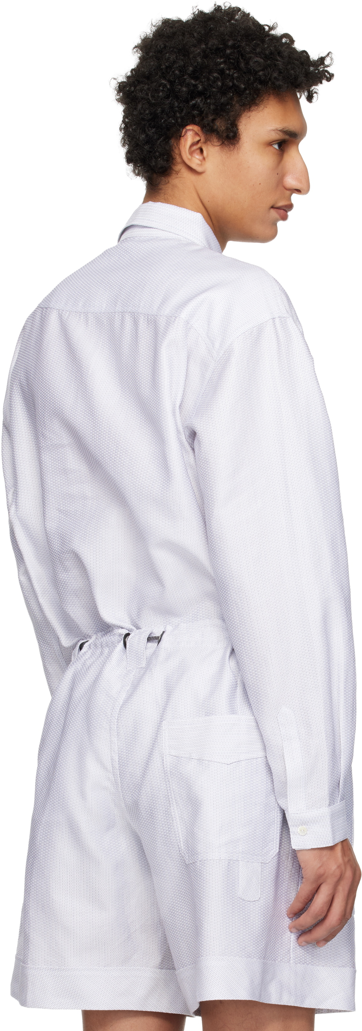 Kiko Kostadinov White Veca Panelled Shirt Kiko Kostadinov