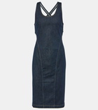 Alaïa Denim midi dress