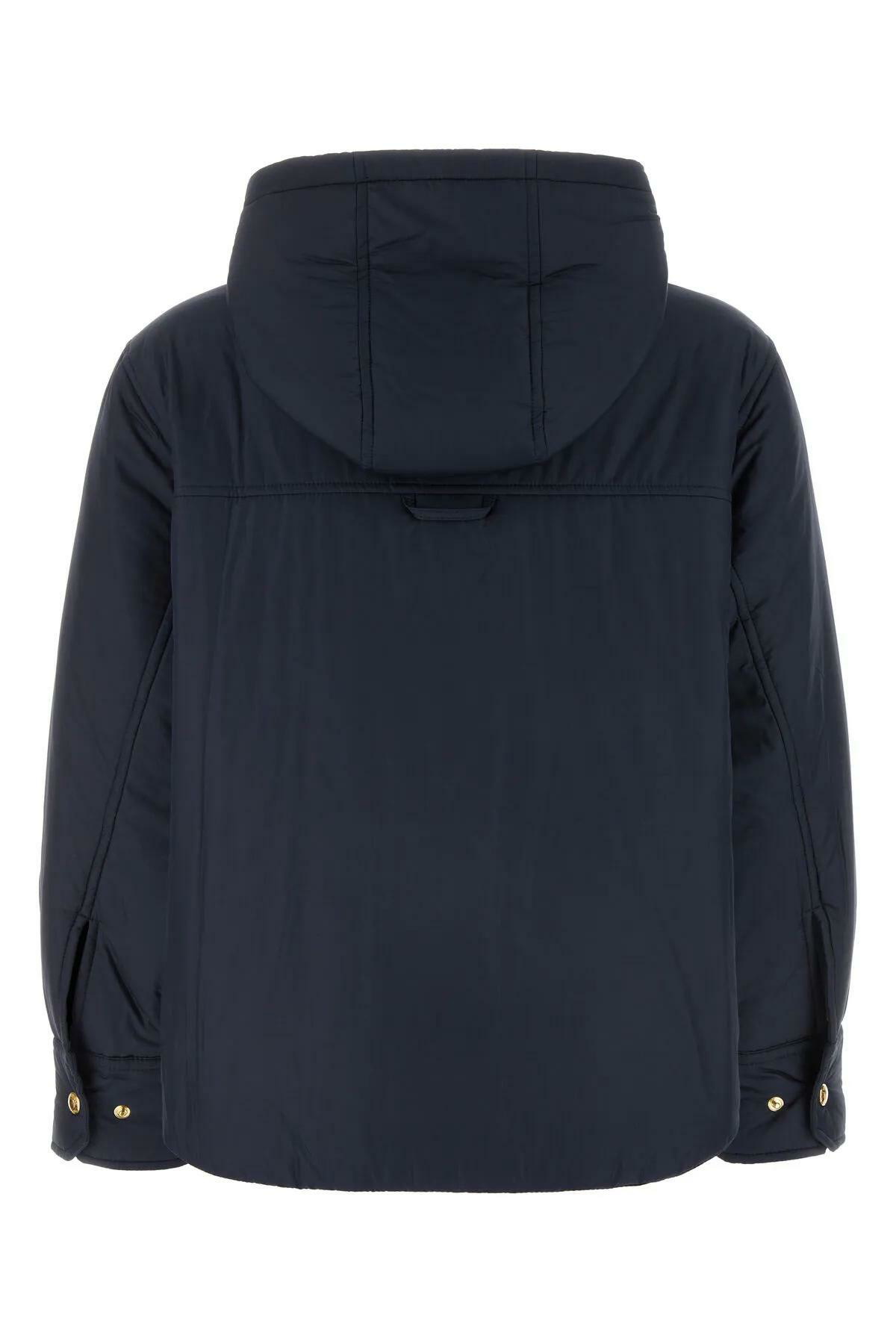 【送料&関税込】Thom Browne Navy Blue Polyester Down Jacket Thom Browne Navy Blue Polyester Down Jacket Thom Browne