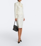 Gucci Silk faille pencil skirt