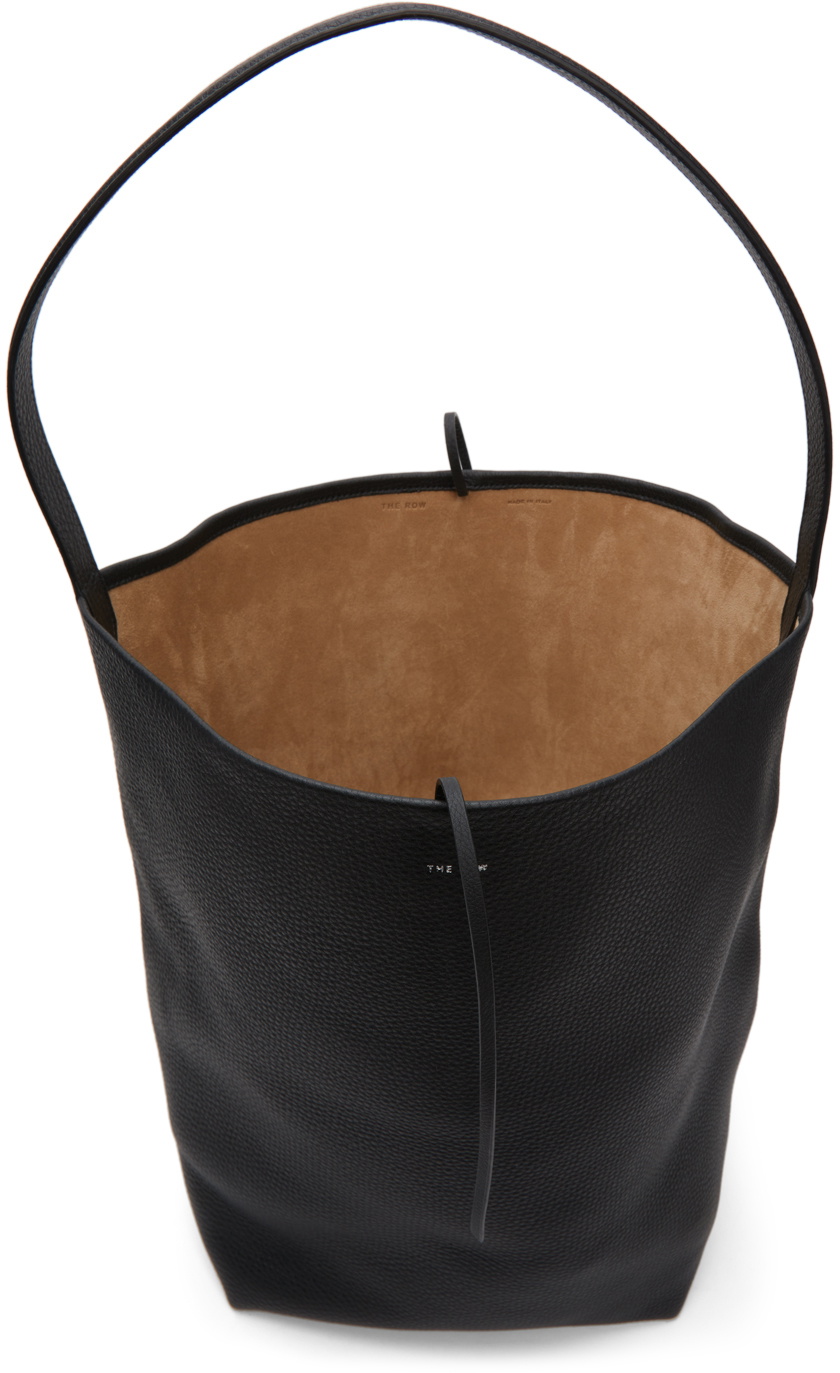 The Row Black Leather Park Tote The Row