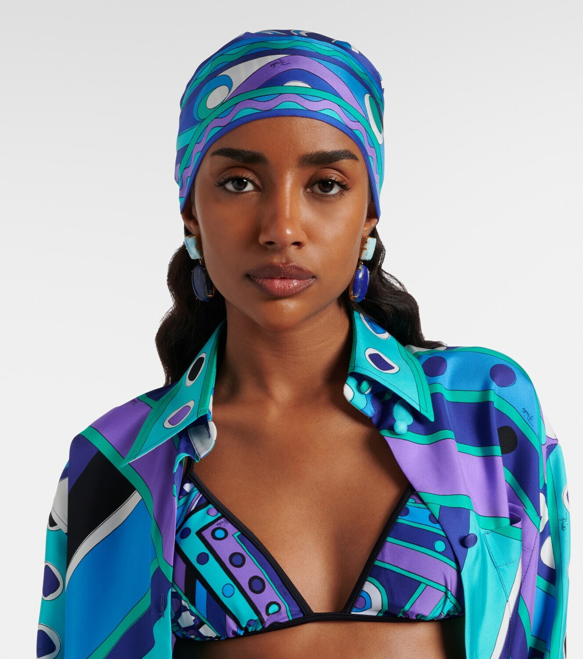 Pucci Labirinto silk twill scarf
