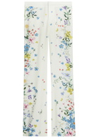 Alice + Olivia Andrew Floral Print Boot-leg Crepe Trousers Multicoloured