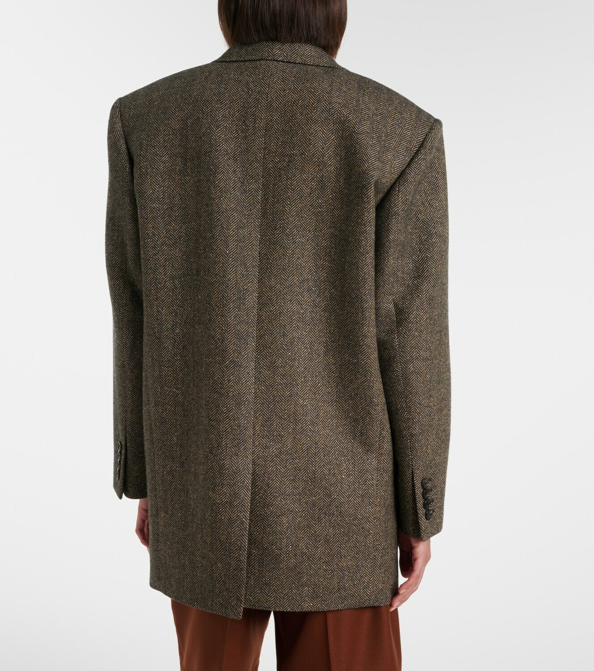 Saint Laurent Herringbone wool-blend blazer