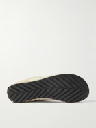Bottega Veneta - Orbit Leather and Shell-Trimmed Suede Sneakers - Neutrals