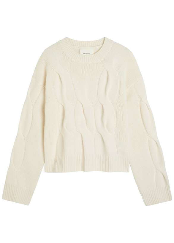 Photo: Lisa Yang Sammie Cable-knit Cashmere Jumper Cream