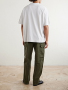 Acne Studios - Logo-Embroidered Cotton-Piqué Polo Shirt - White