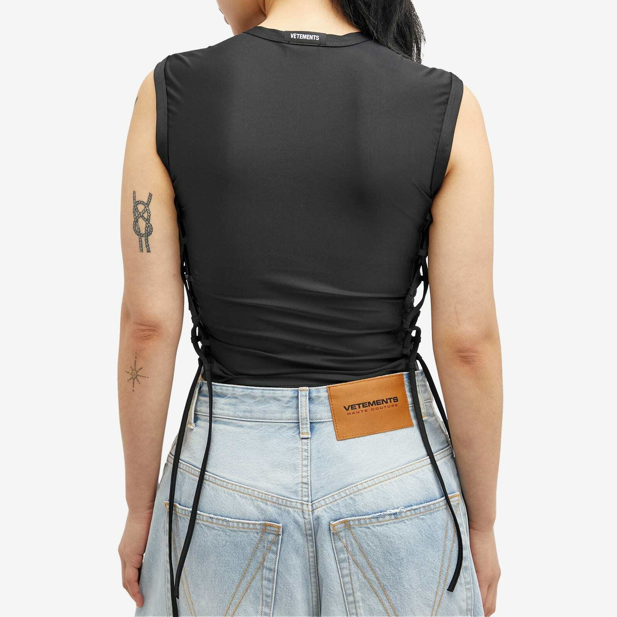 Vetements Women's Styling Tank Top in Black