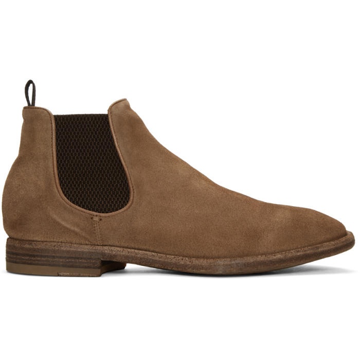 Photo: Officine Creative Brown Suede Princeton Chelsea Boots