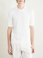Eleventy - Cotton Polo Shirt - White