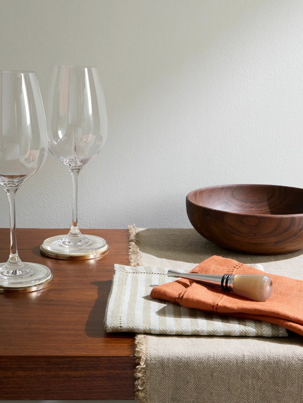 Photo: Brunello Cucinelli - Set of Two Horn and Stainless Steel Bottle Stoppers