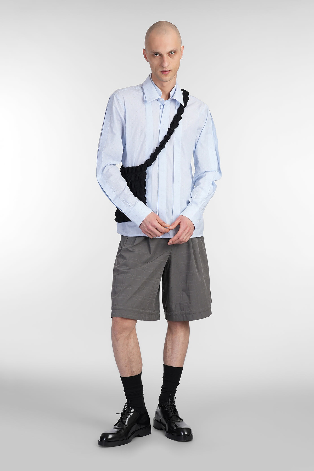 J.L-A.L （ジェイラル） 25SS Mica Shorts グレー J.L-A.L Mica Short Shorts In Grey Polyester J.L - A.L