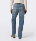 RRL Distressed straight jeans