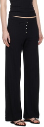LESET Black Boxer Lounge Pants