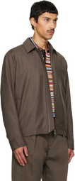 Paul Smith Brown Wool-Cashmere Flannel Jacket