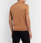 TOM FORD - Slim-Fit Knitted Silk T-Shirt - Brown