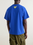 Human Made - Logo-Print Cotton-Jersey T-Shirt - Blue