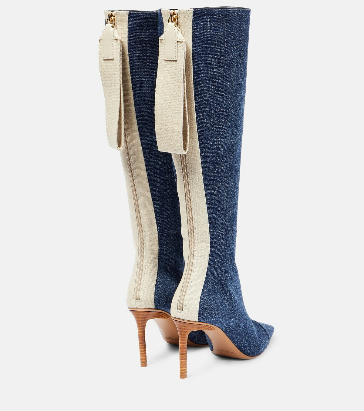 Jacquemus Les Bottes Cordao denim knee high boots Jacquemus