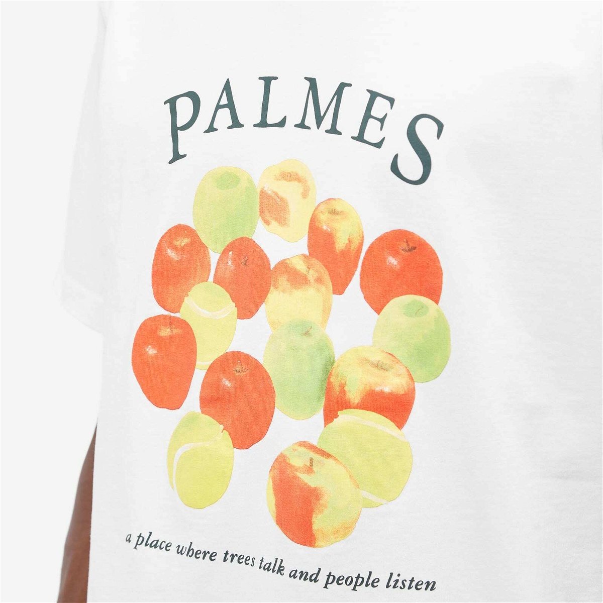 Palmes Men's Apples T-Shirt in White